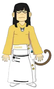 210993 - soybooru.com - asian banana black_hair blush eyelashes eyes female food fruit full_body glasses hair kuromi_(sanrio) long_hair necklace nintendo nintendo_switch sanrio skirt slant_eyes soych.png