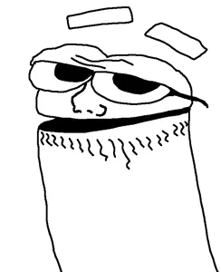 bangjak, 1soyjak, bald, black eyes, black glasses, eyebrows, glasses, half body, half open mouth, laughing