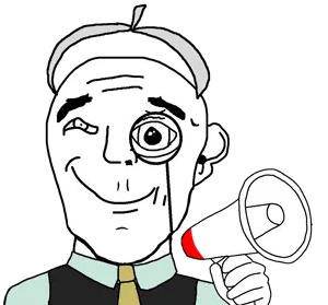 transparent_background uncolored_skin vest black_vest blue_shirt suit green_tie tie no_beard shaved no_mustache smirk smile happy relieved black_eyes calipers megaphone 15.png