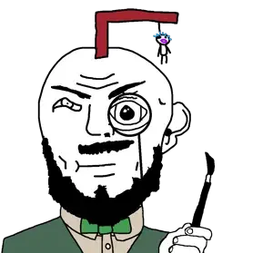 transparent_background uncolored_skin tan_suit green_jacket green_bowtie bowtie jacket tie suit beard mustache apathetic neutral black_eyes hanging tranny troon brush 9.png