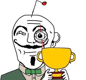 transparent_background uncolored_skin tan_suit green_jacket green_bowtie bowtie jacket tie suit goatee handlebar_mustache mustache apathetic kratos black_eyes reddit trophy 8.png