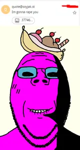 183789 - soybooru.com - 1soyjak arch_linux banana_split_ice_cream blue_glasses gapejak gapejak_front glasses looking_at_you pink_skin quote quote smile stubble tinted_glasses transparent_backgroun-1.png