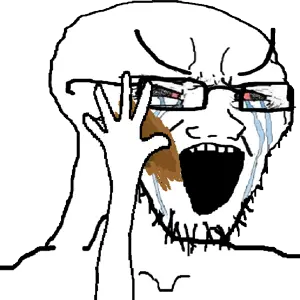 cryboy_soyjak_poop_smearing_with_hand.gif