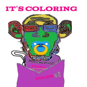 markiplier soyjak, colorjak, its over, art, baby, book, closed, closed eyes, closed mouth, ear