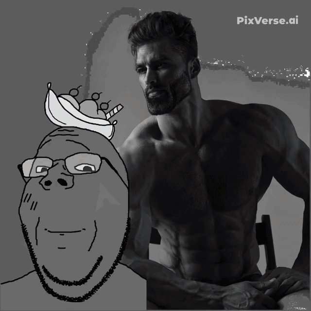 gigachad, gapejak, wholesome soyjak, 1soyjak, admin, angry, animated, arch linux, bald, banana