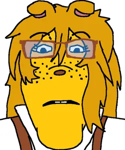 femjanny, markiplier soyjak, 1soyjak, animal, animal ears, clothes, dog, dog ear, ear, eyebrows