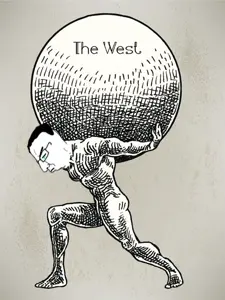 chudjak, arm, atlas, ball, buff, closed eyes, closed mouth, crying, full body, glasses