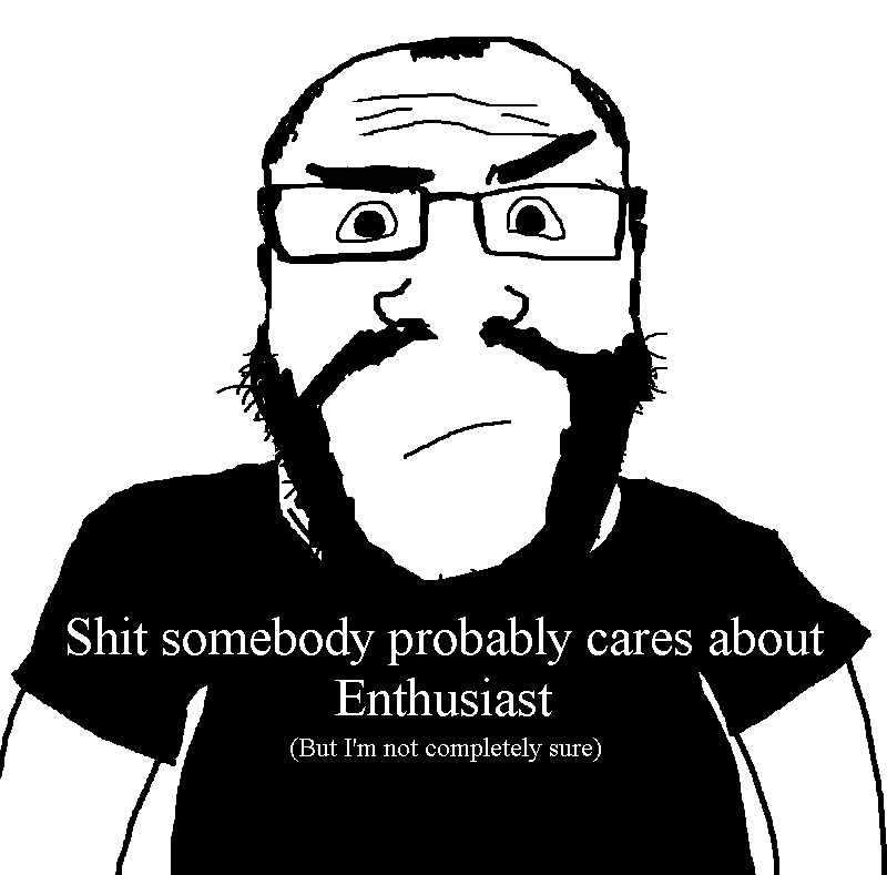 markiplier soyjak, science lover, 1soyjak, balding, beard, black eyes, black shirt, closed mouth, confused, glasses