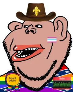impish soyak ears, impish amerimutt, amerimutt, award, beard, clothes, confederate, femboy, gay, hat