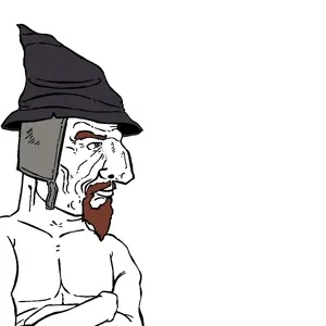 One of the images that I've abandoned as I didnt know what to make of it. It depicts Old Man character of Limit Breakers YouTube channel, that I enjoy.