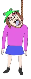 bernd, hanging troonjak, troonjak, ack, arm, bloodshot eyes, clothes, crying, dead, froge