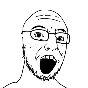 holyfuckthissucks, unknown, armenia, coal, glasses, open mouth, soyjak, traced, uncolored skin