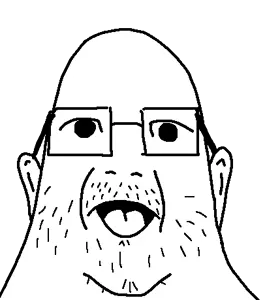 223902 - soybooru.com - 1soyjak baby babyjak bald blue_eyes fat front_view glasses half_open_mouth looking_at_you open_eyes pissbaby pixelated retard smile stubble tan_skin tongue transparent_background weird.png