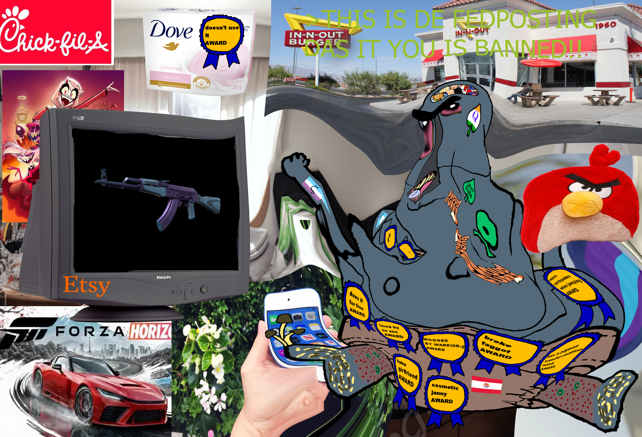 red (angry birds), chudjak, cobson, meximutt, mexiaryan, perceptive chud, pissbaby, slopjak, ak-47, angry