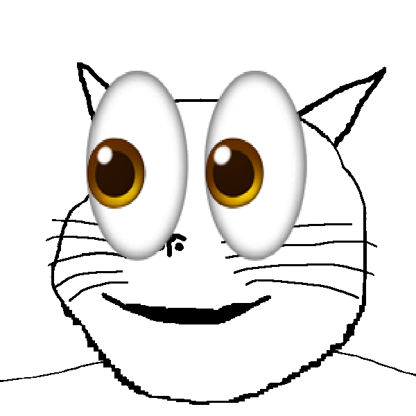gapejak, massjak, massmeowjak, wholesome soyjak, 👀, aliased, animal, animal ears, big eyes, cat
