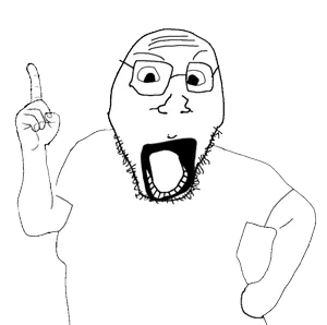 246438 - soybooru.com - 1soyjak angry chinson facial_hair forehead_lines front_view mad nose stubble teeth_showing tongue trasnparent_background uncolored_skin_4.gif