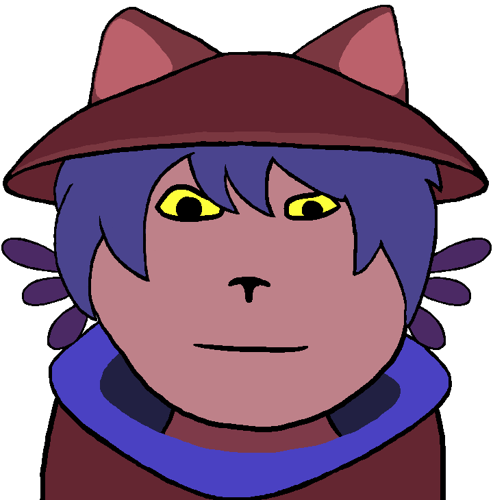 niko (oneshot), markiplier soyjak, neutralplier, pliermeowjak, 1soyjak, animal, anthro, black eyes, blue hair, cat