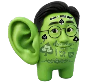 asian, asian eyes, asian man, bbc, big ear, bnwo, ear, glasses, green skin, hair