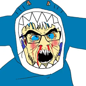 feraljak, angry, animal, anime, blood, blue eyes, blush, bushy eyebrows, clothes, crying