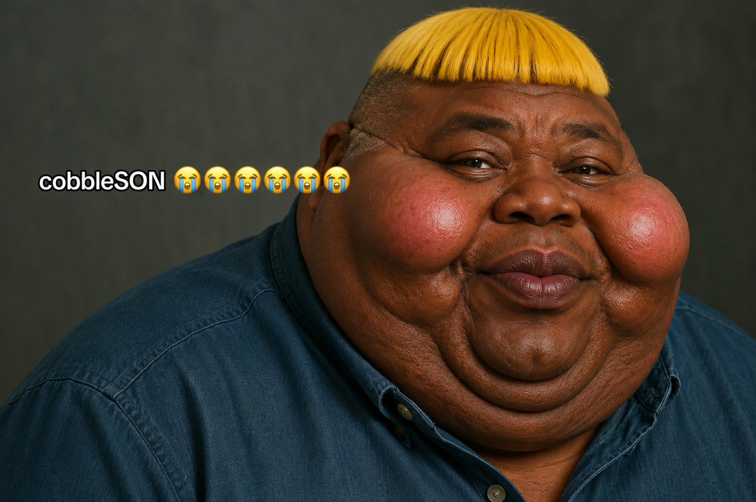 hunky, alicia, fat alicia, hunky twink sex machine, hunky twink sex machine, hunky memes, 1soyjak, aerial view, black eyes, blonde hair