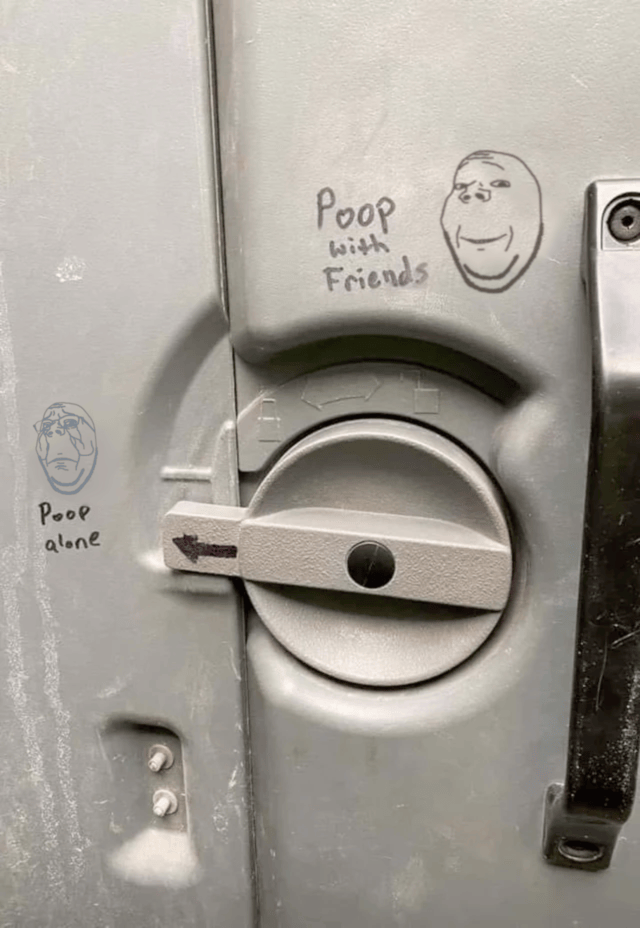 Pooping dilemma.