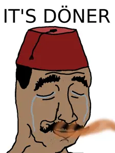 chudjak, its over, brown skin, closed eyes, closed mouth, clothes, crying, fez, hair, hat