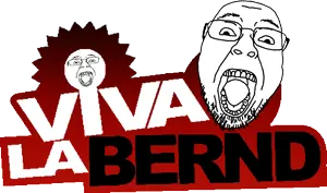 bernd, bam margera, glasses, logo, nose, open mouth, stubble, text, transparent background, viva la bam