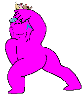 gapejak, wholesome soyjak, animated, arch linux, bald, banana, banana split ice cream, blue glasses, closed mouth, clothes