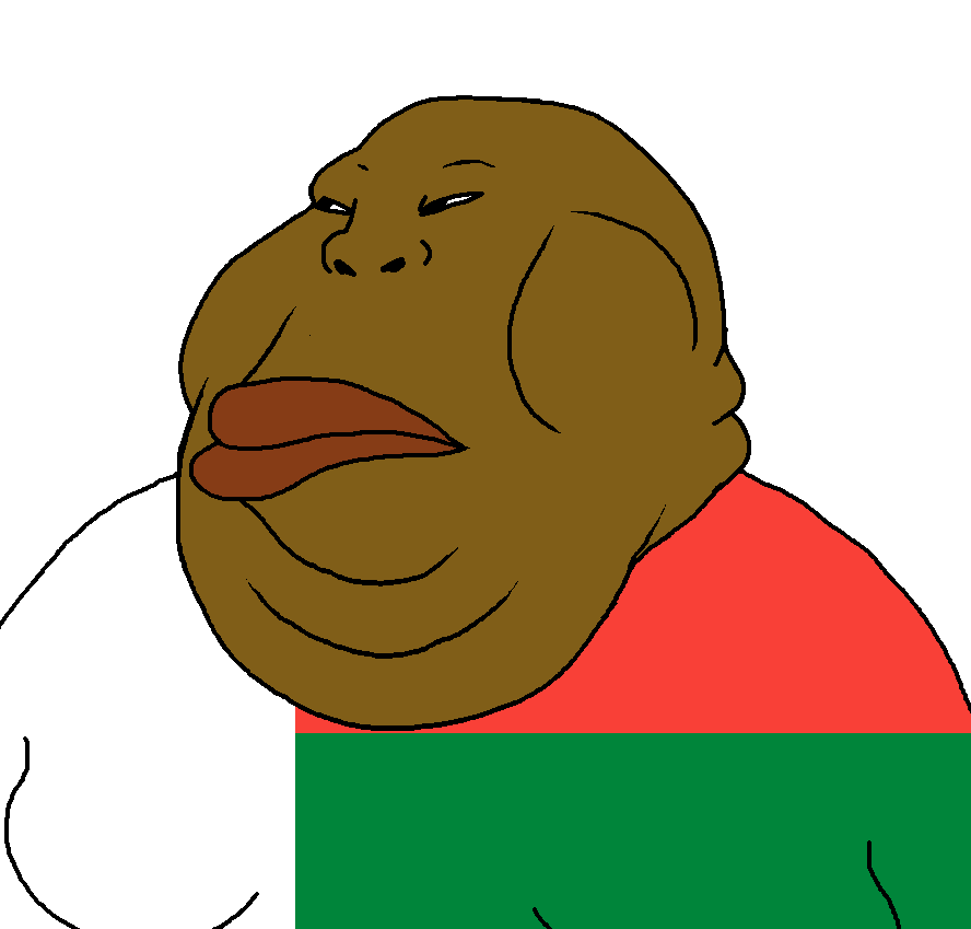 meximutt, bantumutt, chinkmutt, vantablack chinknigger, muttverse, africa, brown skin, chinksectoid, closed mouth, fat