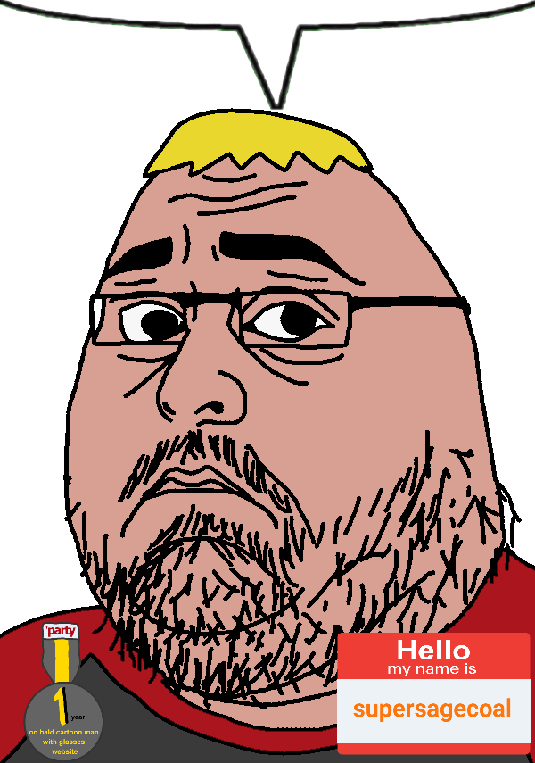 nate higgers, obese chudnugget, natejak, 1 year on bald men with glasses website, 1soyjak, award, bald, black and white, black eyes, blonde hair