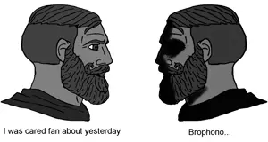 gigachad, nophono, yes chad, gigajak, i was raped yesterday, beard, black jacket, brophono, chad, clothes