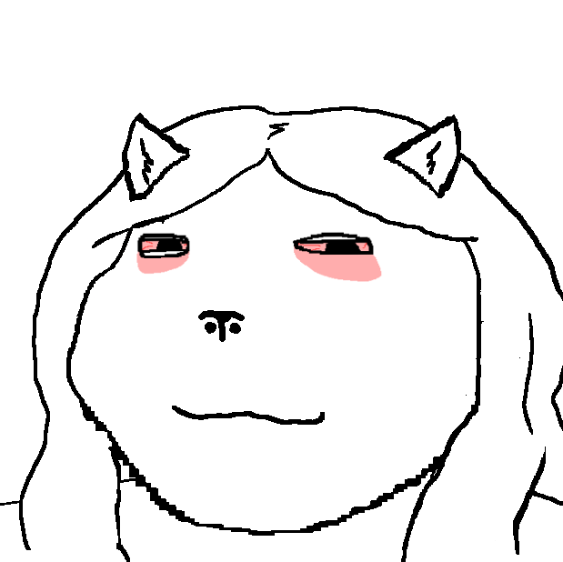 glegle, gapejak, massjak, massmeowjak, wholesome soyjak, bloodshot eyes, cat ears, ear, ears, eye bags