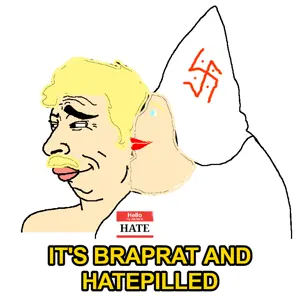 253608 - soybooru.com - 2soyjaks big_lips black_eyes black_hair black_skin blacked brandon branigger branigger_side brown_skin christpilled cloak closed_mouth double_chin fat hair half_body hate hate_(branigger) hate_(indian) hate_(pajeet) hello_.jpg