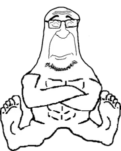 250431 - soybooru.com - 1soyjak arm barefoot body body_only buff crossed_arms feet full_body leg monochrome neck no_beard no_glasses relaxing sitting soyjak_accessory template transparent_backgrou-1.png