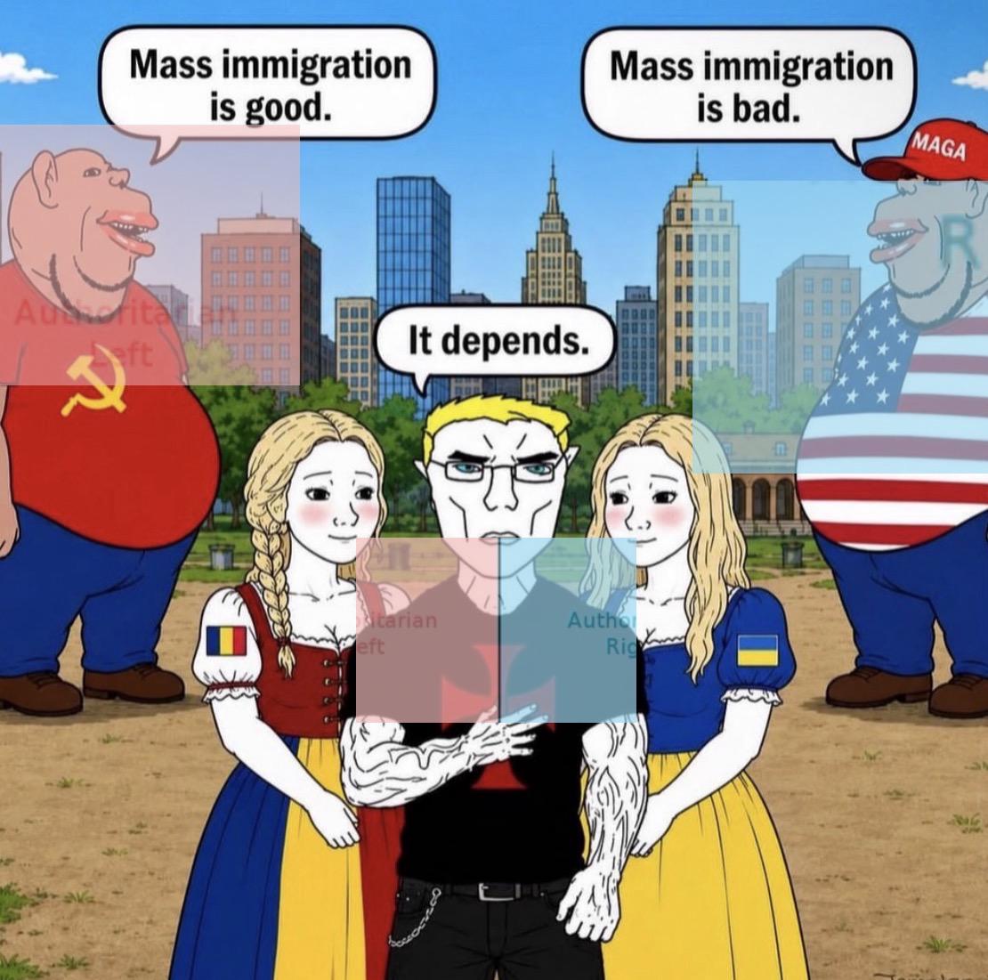 wojak, chudjak, impish soyak ears, impish amerimutt, impish side ears, pol face, aryan, a10 eyes, bald, big lips