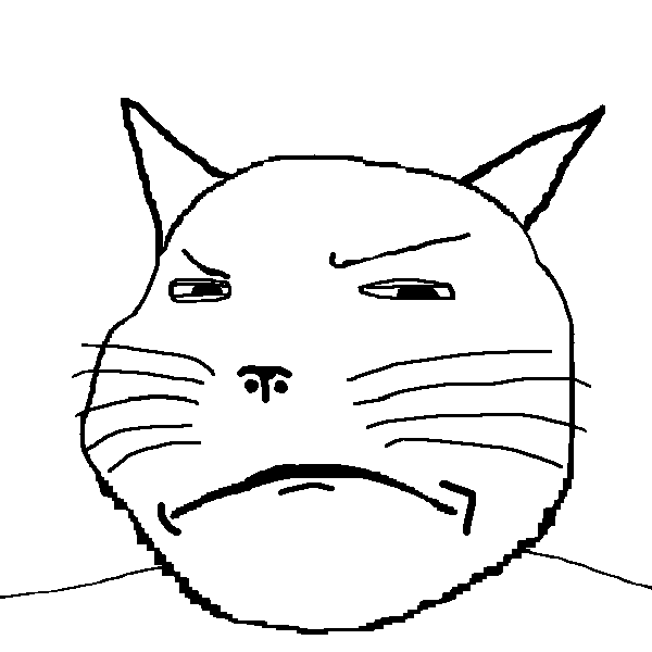 gapejak, massjak, massmeowjak, wholesome soyjak, 1soyjak, aliased, animal, bald, black eyes, cat