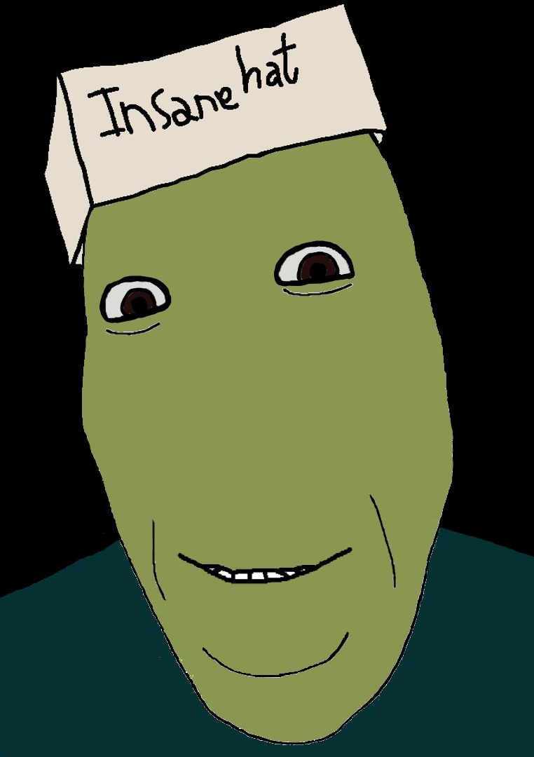 cobson, 1soyjak, bald, black background, clothes, creepy, david firth, front view, green skin, half body
