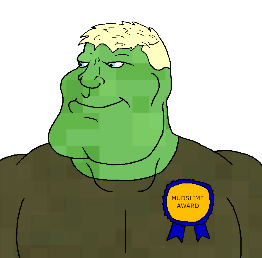 meximutt, mexiaryan, 1soyjak, award, blonde hair, blue eyes, buff, closed mouth, front view, green skin