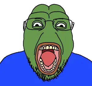 tillkrannies, pepe, bernd, pepernd, fusionjaks, amphibian, animal, bald, big lips, blue shirt