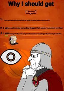 254267 - soybooru.com - approver armor cape glasses hands hands_clasped helmet knight list logo marney necklace orange_background poster serchuddiethestrong side_view soybooru stubble text traced traced uncolored_sk.png