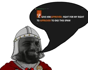 238330 - soybooru.com - 1soyjak armor black_eyes black_hair chainmail cloak closed_mouth gigachad grey_skin hair helmet j3rk_=_schizobabbler knight looking_to_the_right namefags no_glasses open_eyes portrait serchudd.png