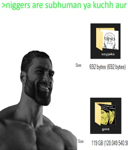 255239 - soybooru.com - _pol_ _pol__(soyjak.party) _pol_tard angry arm black_skin brimstone chudjak chudjak_seething closed_mouth clothes files folder greentext hair impish_soyak_ears looking_down.jpg