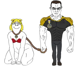 bernd, chudjak, gapejak, 59 percent, bridget, chudjak front, female gapejak, muscular chud, aryan, femjak