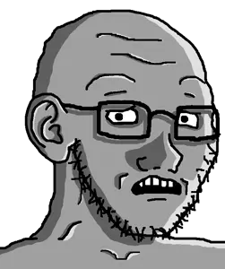 soyak, soyak (concerned), soyak ears, 1soyjak, bald, concerned, ears, glasses, gray skin, looking at you