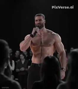 PixVerse_V6_Image_Text_360P_He_pulls_out_a_mic.mp4