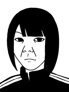 184370 - soybooru.com - adidas black_hair closed_mouth clothes hair happy kuzjak looking_at_you smile temuchan track_suit transparent_background.png