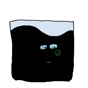 black oozing check mixture.png