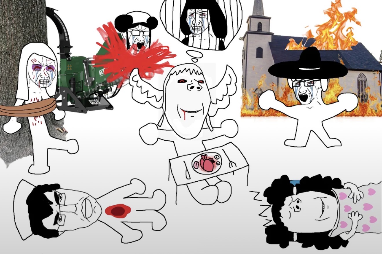 crying wojak, wojak, chudjak, cryboy soyjak, gapejak, pol face, wholesome soyjak, angry, black eyes, black hair