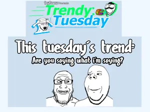 231166 - soybooru.com - closed_mouth cobson don't_laugh feraljak glasses holding_laughter impish_soyak_ears looking_at_each_other multiple_soyjaks nose open_eyes open_mouth paint_brush soyak stubble trendy_tuesda.png