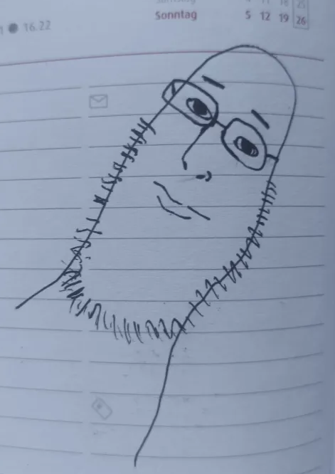 This hilarious soyjak was drawn a few months ago in my black doodle calendar, he was traced from my left thumb. His expression is surprisingly versatile as it can convey concern, disbelief and more!…